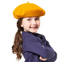 Children's Petit Basque Turmeric Beret - Heritage by Laulhère