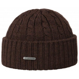 Georgia Wool Chocolate Beanie - Stetson