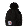 Bonnet Pompon Enfant Alpina Noir - Pipolaki - Chapellerie Traclet Reference : 7211 | Chapellerie Traclet