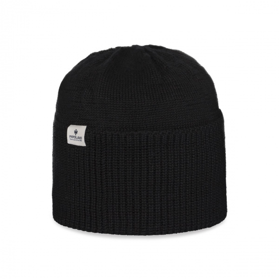 Paris Black Oversized Beanie made in France - Pipolaki