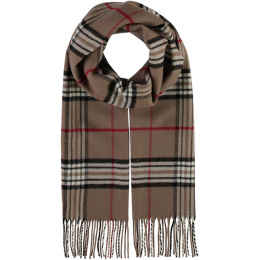 Glasgow scarf with beige check - Traclet