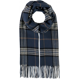 Glasgow Blue Jean checkered scarf - Traclet