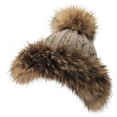 Pipolaki Princess Beanie - Pompom and fur Reference: 4449 | Traclet Hat Shop