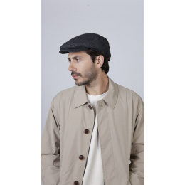 Oslo Flat Cap Wool Grey & Black - Barts