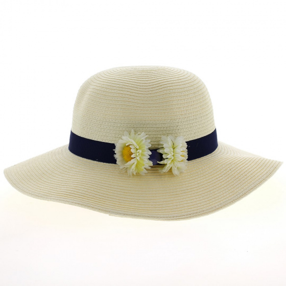 Pâquerette Wide-brimmed Hat: French Creation, model from TRACLET Millinery workshops Pâquerette Wide-brimmed Hat: French Creation, model from TRACLET Millinery workshops