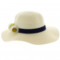 Pâquerette Wide-brimmed Hat: French Creation, model from TRACLET Millinery workshops