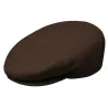 brown cap - plain brown flat kent beret - men's cap Reference: 7197 | Traclet Hat Shop
