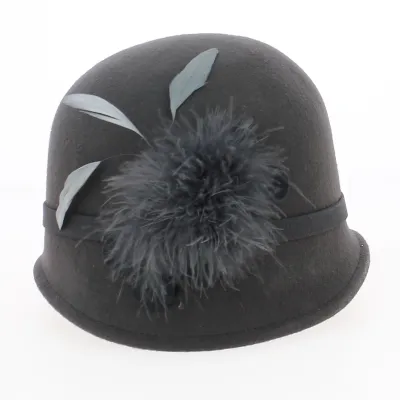 Felt cloche hat Reference: 2435 | Traclet Hatters