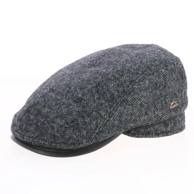 Grey Chevron Xavier Wool Curved Cap - Göttmann Reference: 5894 | Traclet Hat Shop