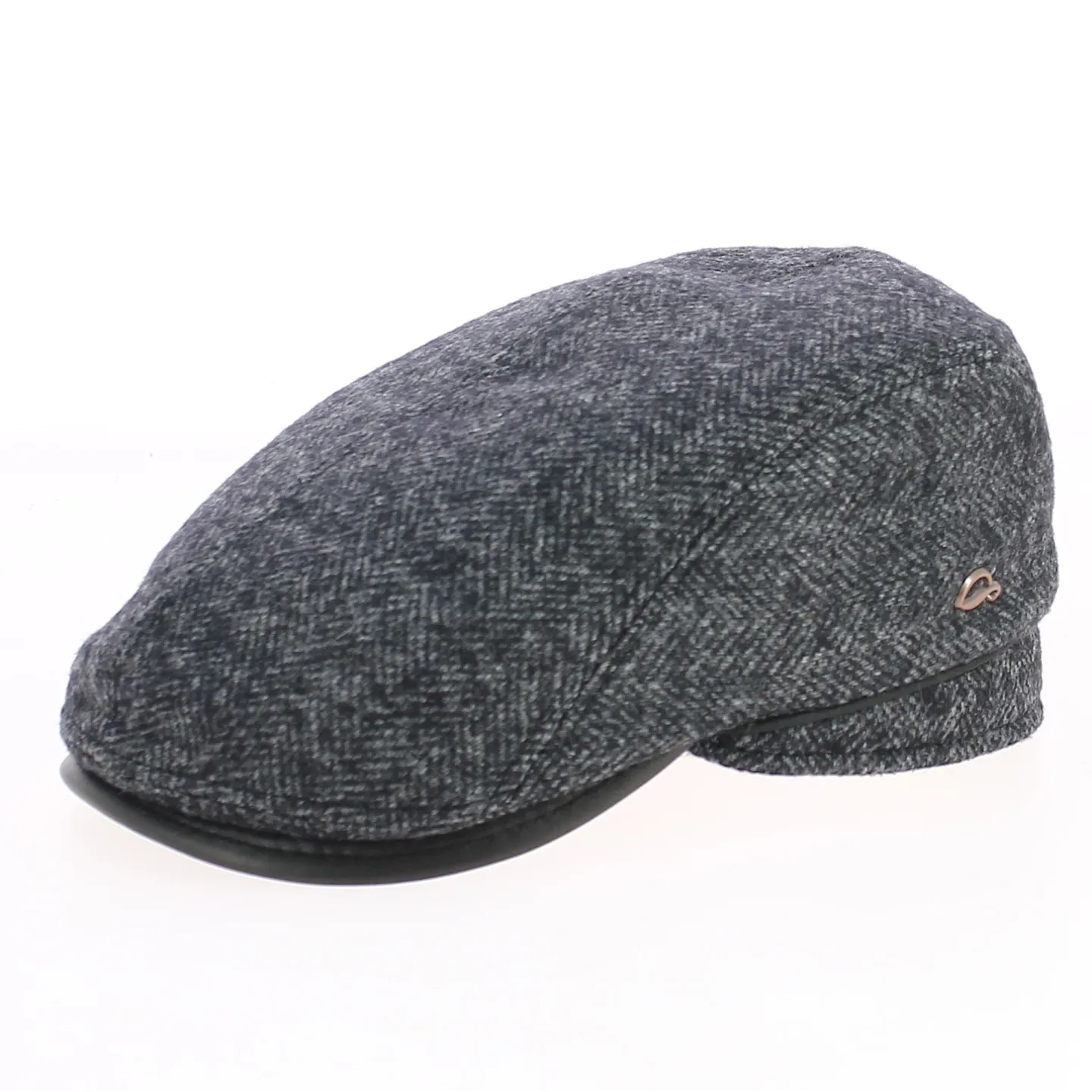 Grey Chevron Xavier Wool Curved Cap - Göttmann Reference: 5894 | Traclet Hat Shop