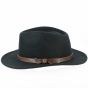 Chapeau De France Traveller Wool Felt Hat Black - Traclet