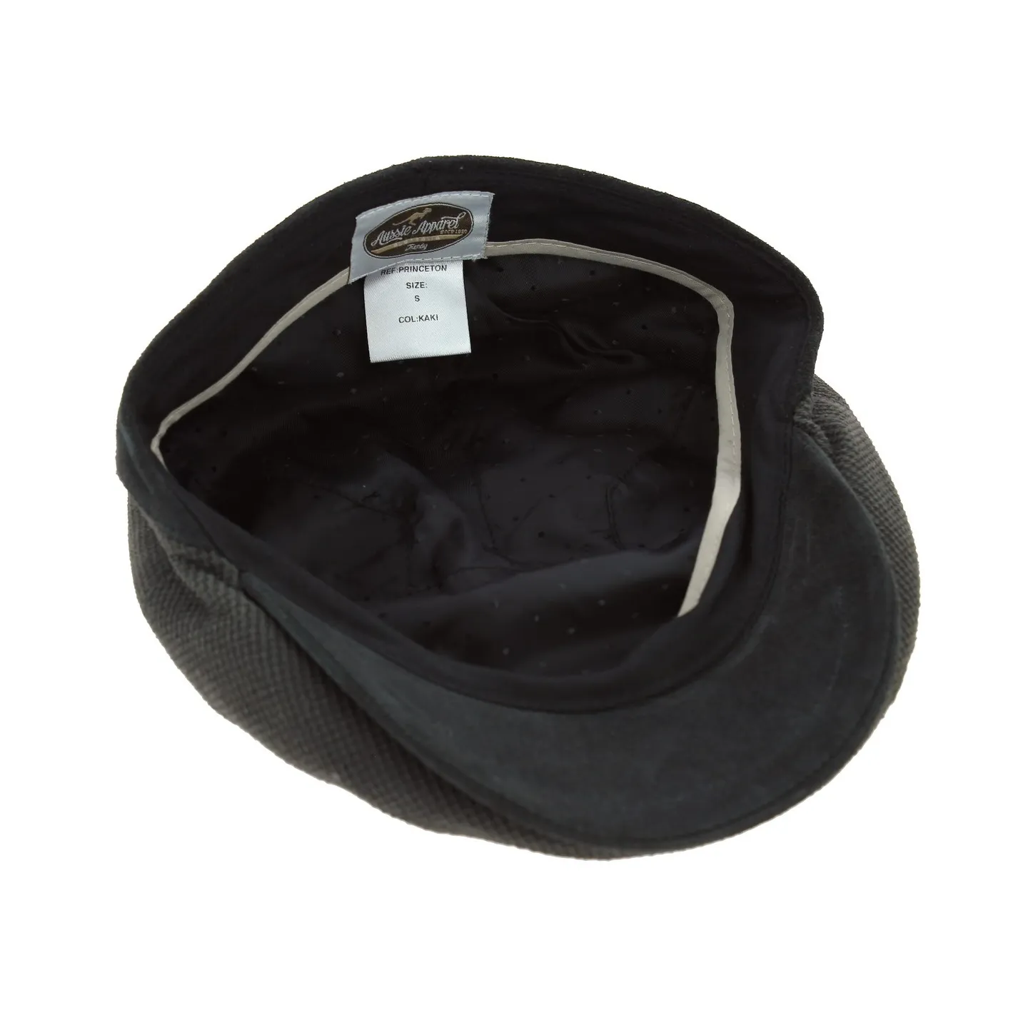 Casquette Plate Princeton Cuir Anthracite - Aussie Apparel Reference : 11482 | Chapellerie Traclet
