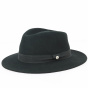 Bari Wool Felt Black Traveler / Fedora Hat - Traclet