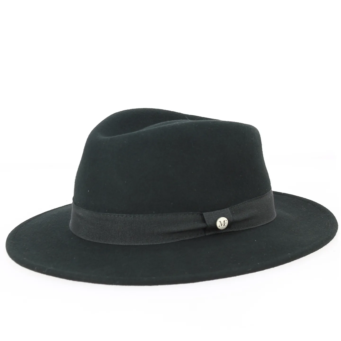 Bari Fedora Black Wool Felt Hat - Traclet Reference: 8443 | Traclet Hat Shop