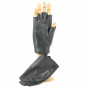 Women's Black Leather Driving Mitts - Glove Story