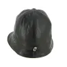 Black Leather Inforchia Cloche Hat - Traclet Reference: 11496 | Traclet Hat Shop
