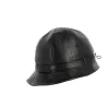 Black Leather Inforchia Cloche Hat - Traclet Reference: 11496 | Traclet Hat Shop