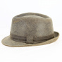 Vintage Leather Trilby Hat Roo - Traclet