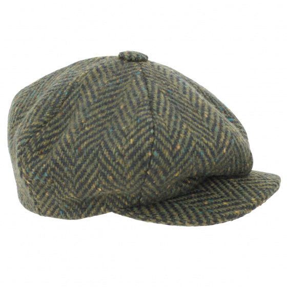 Casquette Irlandaise Chevron Olive Fingal - City Sport Casquette Irlandaise Chevron Olive Fingal - City Sport