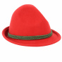 Chapeau tyrolien rouge