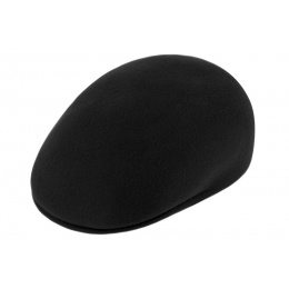 Traclet wool black Ascot domed cap