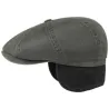 Casquette Hatteras Louvain Old Cotton Cache-Oreilles Olive  - Stetson Reference : 9227 | Chapellerie Traclet