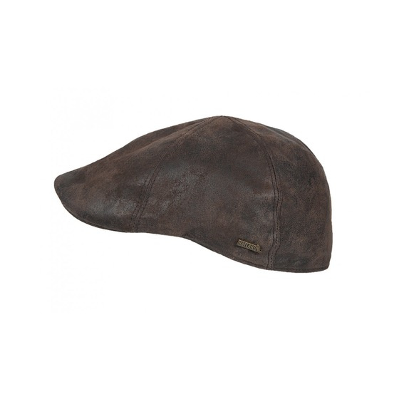 copy of Sutton Duckbill Cap Red Leather - Hatland