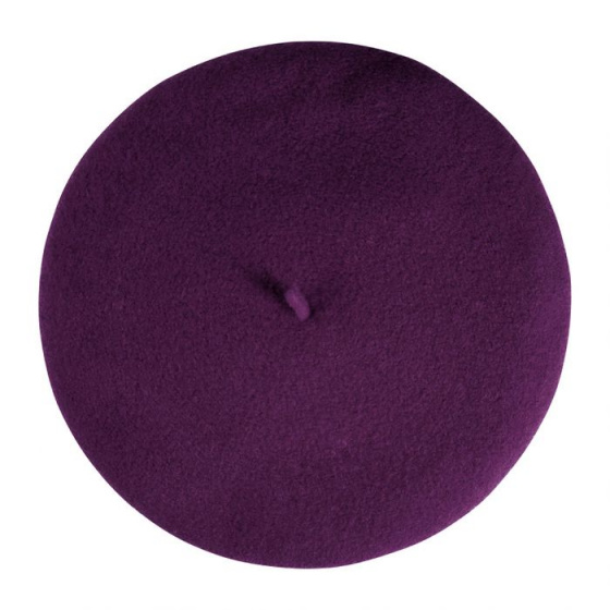 Plum Wool Paris Beret - Heritage by Laulhère