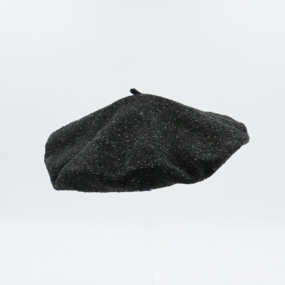 Summer Beret Charcoal Cotton Silk & Linen - Le Béret Français