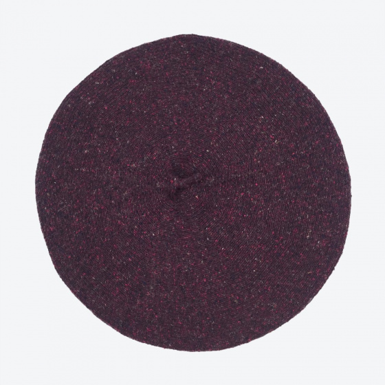 Summer Beret Plum Cotton Silk & Linen - Le Béret Français