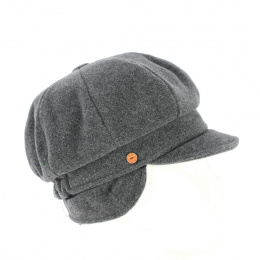 Casquette Gavroche Cache-Oreilles Camilla Plus grise - Mayser