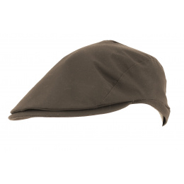 Brown Waterproof Malines Flat Cap - City Sport