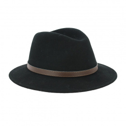 Chapeau feutre laine noir traveller Saint Symphorien noir