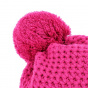 pink pompom hat