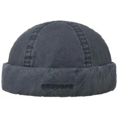 Organic Cotton Washed Docker Beanie in Navy - Stetson Reference: 11560 | Traclet Hat Shop