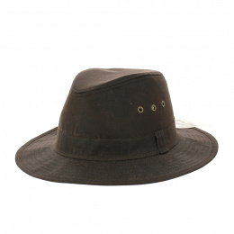 Brown Sologne Waxed Cotton Hat