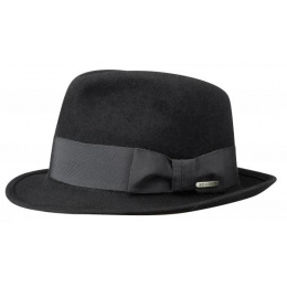 El Paso Fur Felt Trilby Hat Black - Stetson