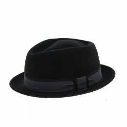 Porkpie Impéria black hat - Traclet