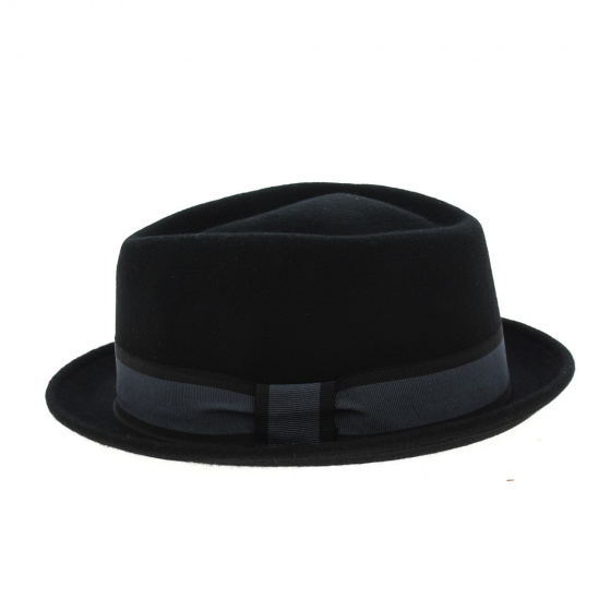 Imperia Black Porkpie Hat - Traclet
