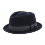 PorkPie Mandai Wool Felt Hat Blue - Traclet