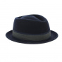 PorkPie Mandai Wool Felt Hat Blue - Traclet