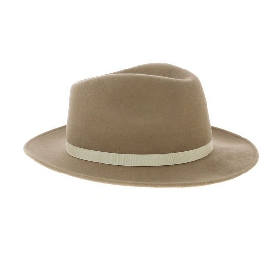 Chapeau Fedora Le Seduisant Feutre poil beige - Traclet Chapeau Fedora Le Seduisant Feutre poil beige - Traclet