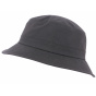 Brown Striped Waxed Cotton Bucket Hat - City Sport