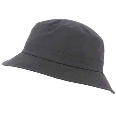 Brown Striped Waxed Cotton Bucket Hat - City Sport Reference: 11582 | Traclet Hat Shop
