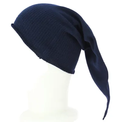 Long Night Cap Chacarel Cotton Navy - Traclet Reference: 11589 | Traclet Hat Shop