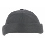 Black Linen Docker Cooper Beanie - MTM