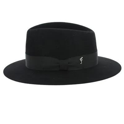 Chapeau Fédora Sylvestre Feutre poil Noir-Fléchet