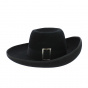 Black felt musketeer hat - Traclet