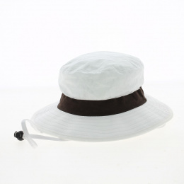 binic anti UV hat with brown ribbon- Soway