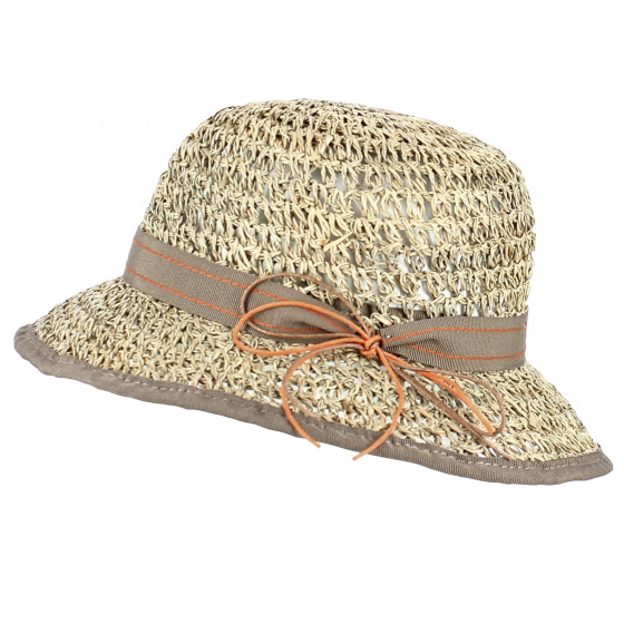 Natural Straw Aglea Cloche Hat - Traclet